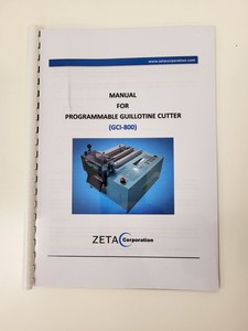 Thumbnail image of Zeta Programable Guillotine Cutter GCI-800 Lab