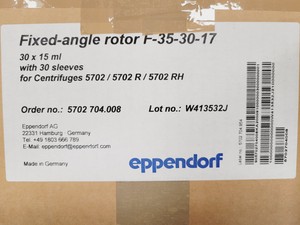 Thumbnail image of Eppendorf Fixed-Angle Centrifuge Rotor F-35-30-17 4400rpm Lab