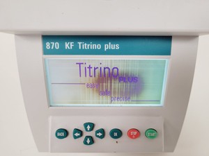 Thumbnail image of Metrohm 870 KF Titrino Plus with 703 Ti Stand 1.703.0010 Titration System Lab