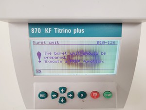 Thumbnail image of Metrohm 870 KF Titrino Plus with 703 Ti Stand 1.703.0010 Titration System Lab