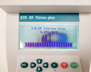 Thumbnail image of Metrohm 870 KF Titrino Plus with 703 Ti Stand 1.703.0010 Titration System Lab