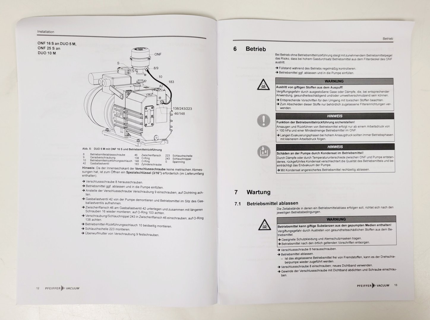 Image of PFEIFFER DUO 3 Vacuum Pump w/ Accessories Lab