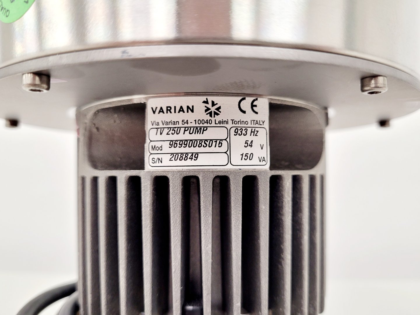 Image of Varian Turbo-V 250 Macro Torr Pump Lab