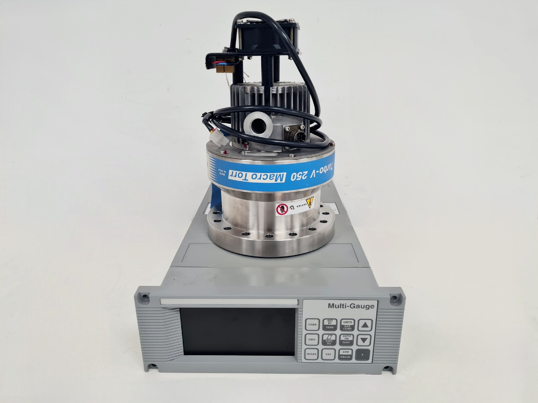 Image of Varian Turbo-V Model 250 Macro Torr Pump w/ Multi Gauge Controller System Lab