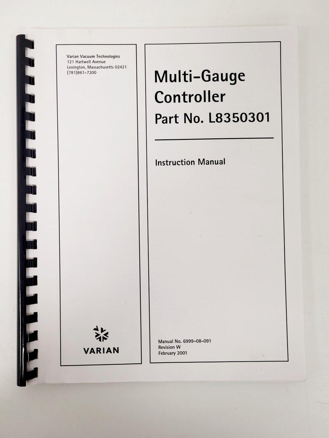 Image of Varian Turbo-V Model 250 Macro Torr Pump w/ Multi Gauge Controller System Lab