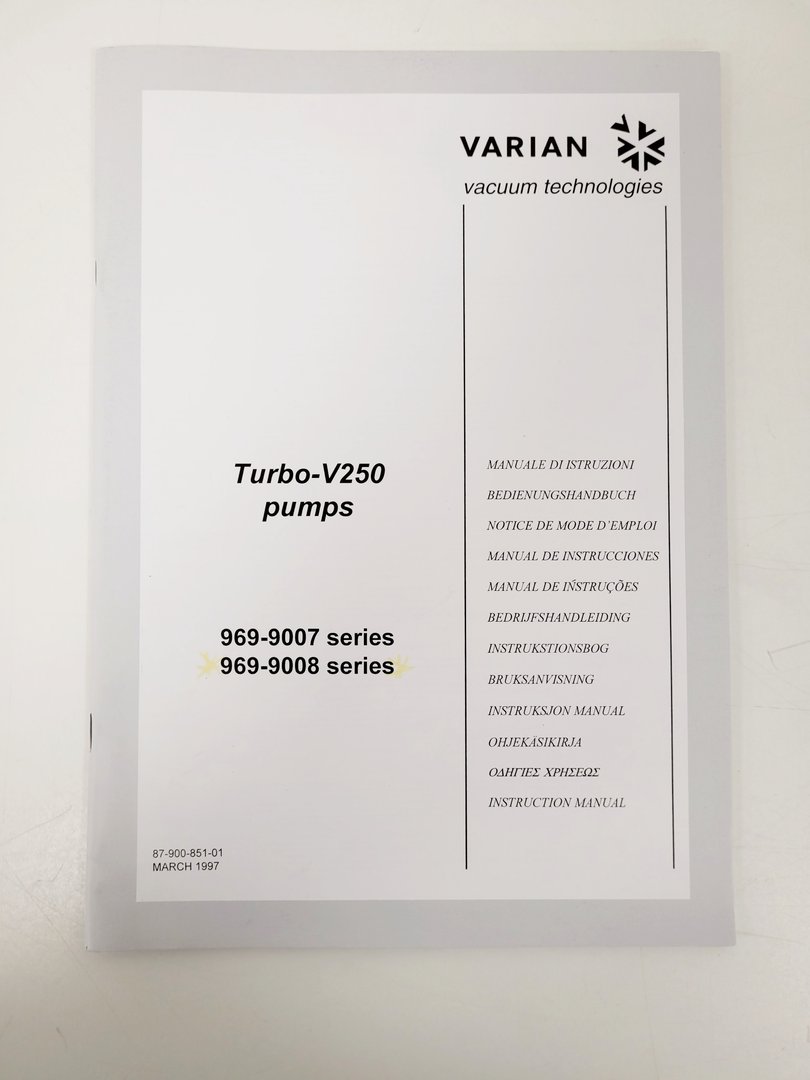 Image of Varian Turbo-V Model 250 Macro Torr Pump w/ Multi Gauge Controller System Lab