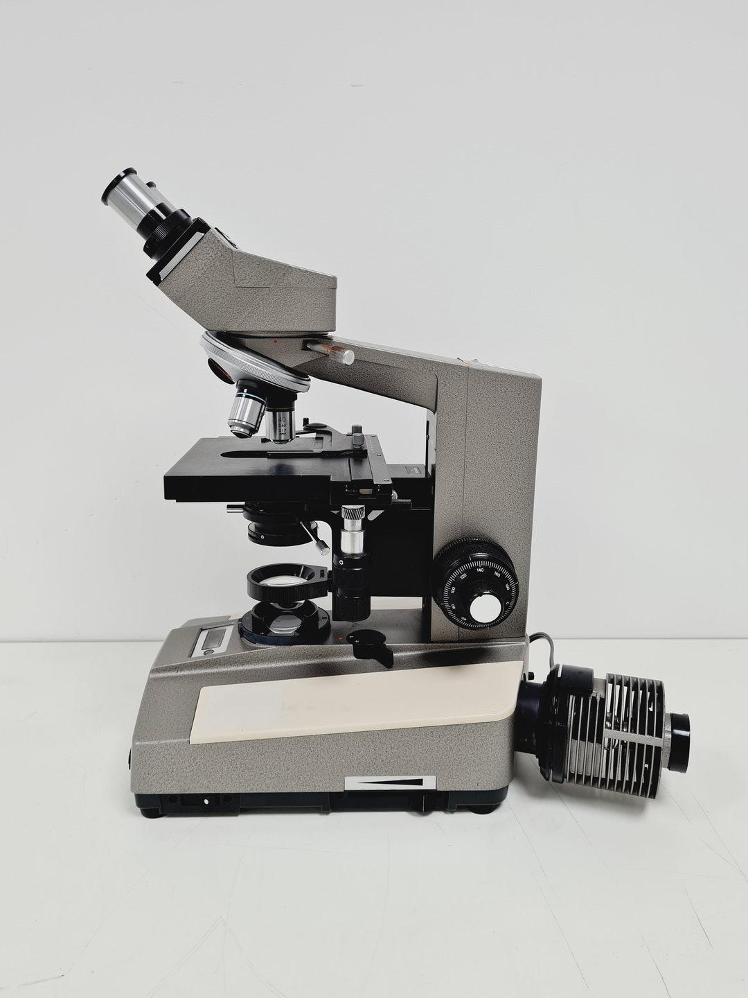 Microscope H OLYMPUS BH Microscope w/ 3 x Objectives Lab