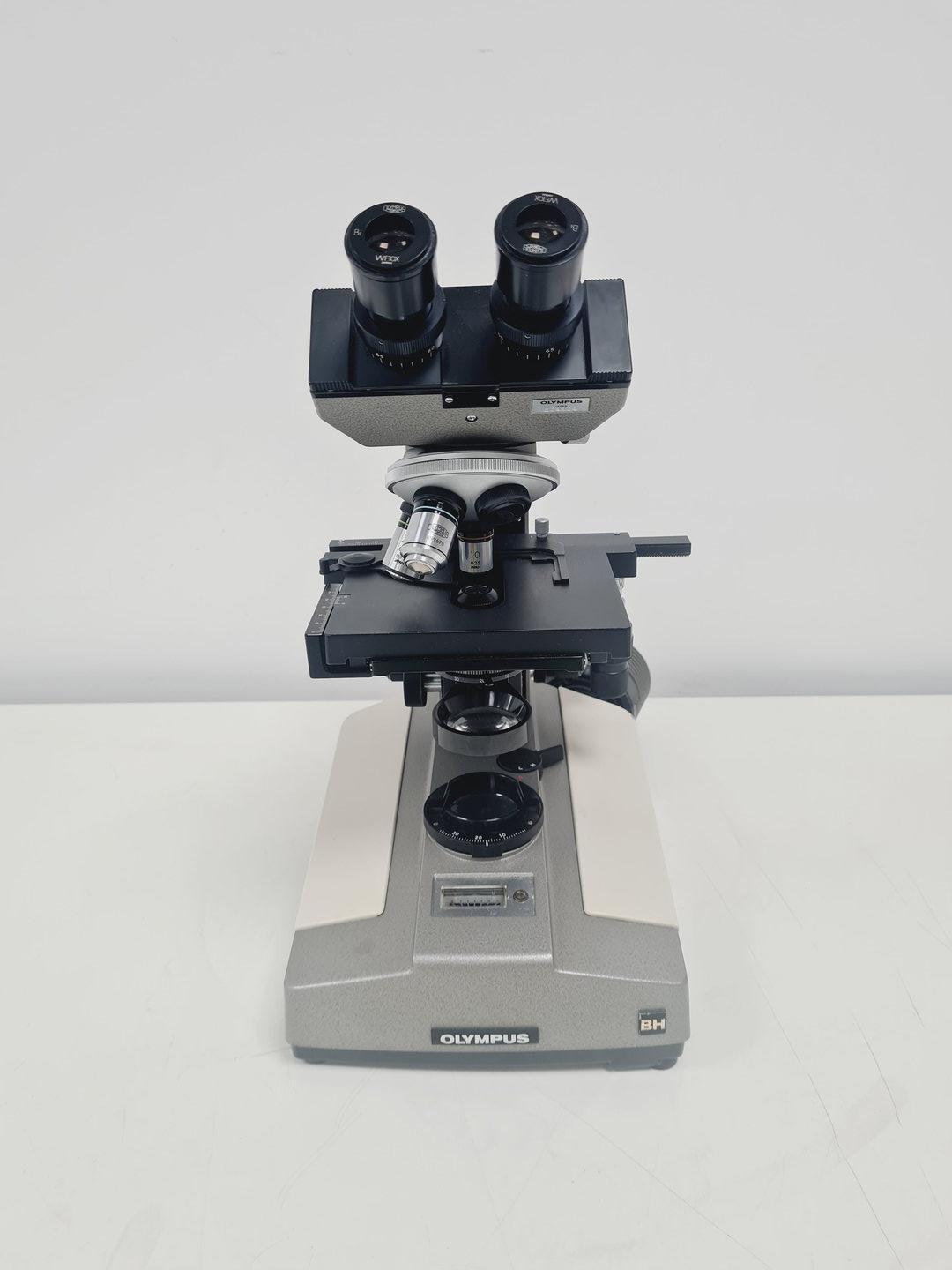 Image of OLYMPUS BH Microscope w/ 3 x Objectives HI 100 1.30 Lab