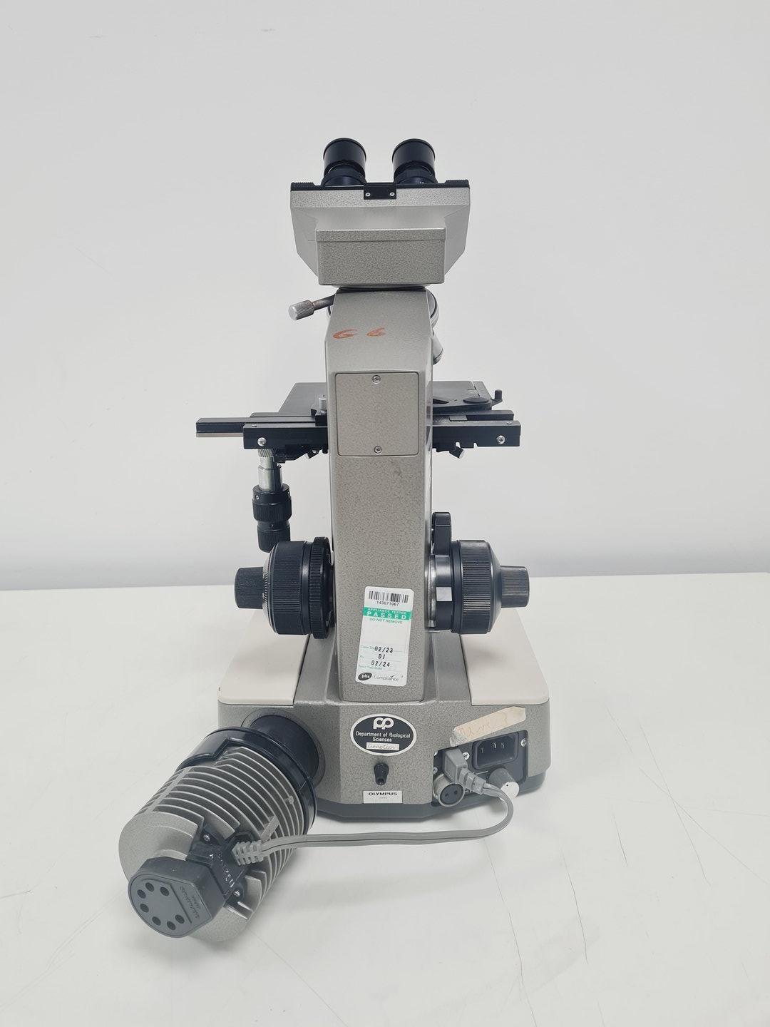 Image of OLYMPUS BH Microscope w/ 3 x Objectives HI 100 1.30 Lab