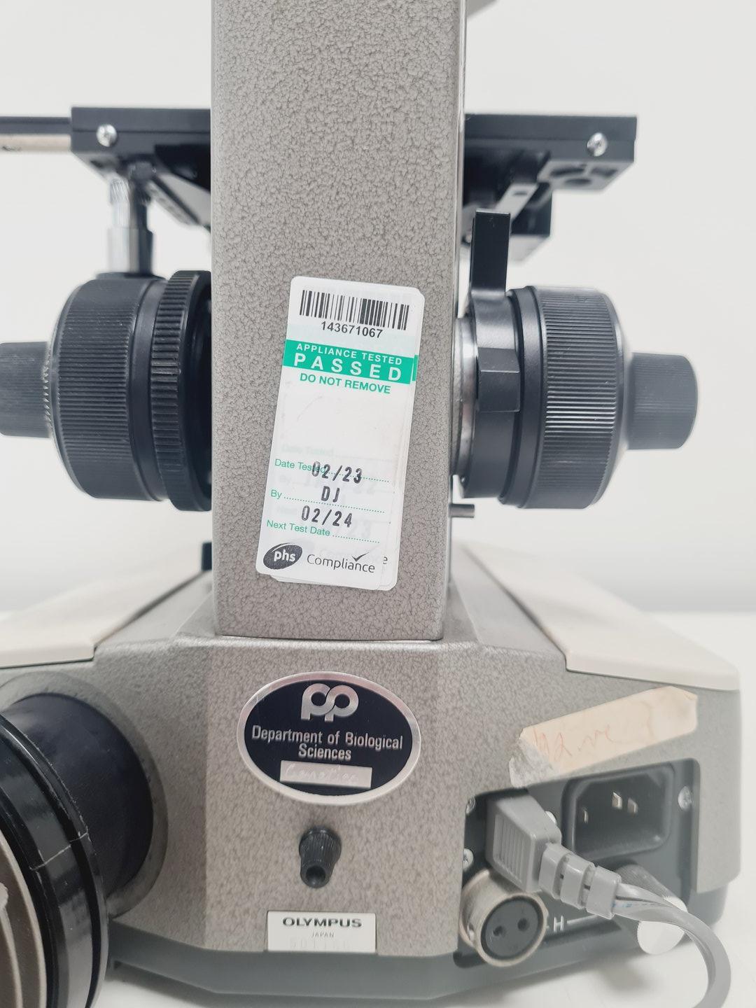 Image of OLYMPUS BH Microscope w/ 3 x Objectives HI 100 1.30 Lab