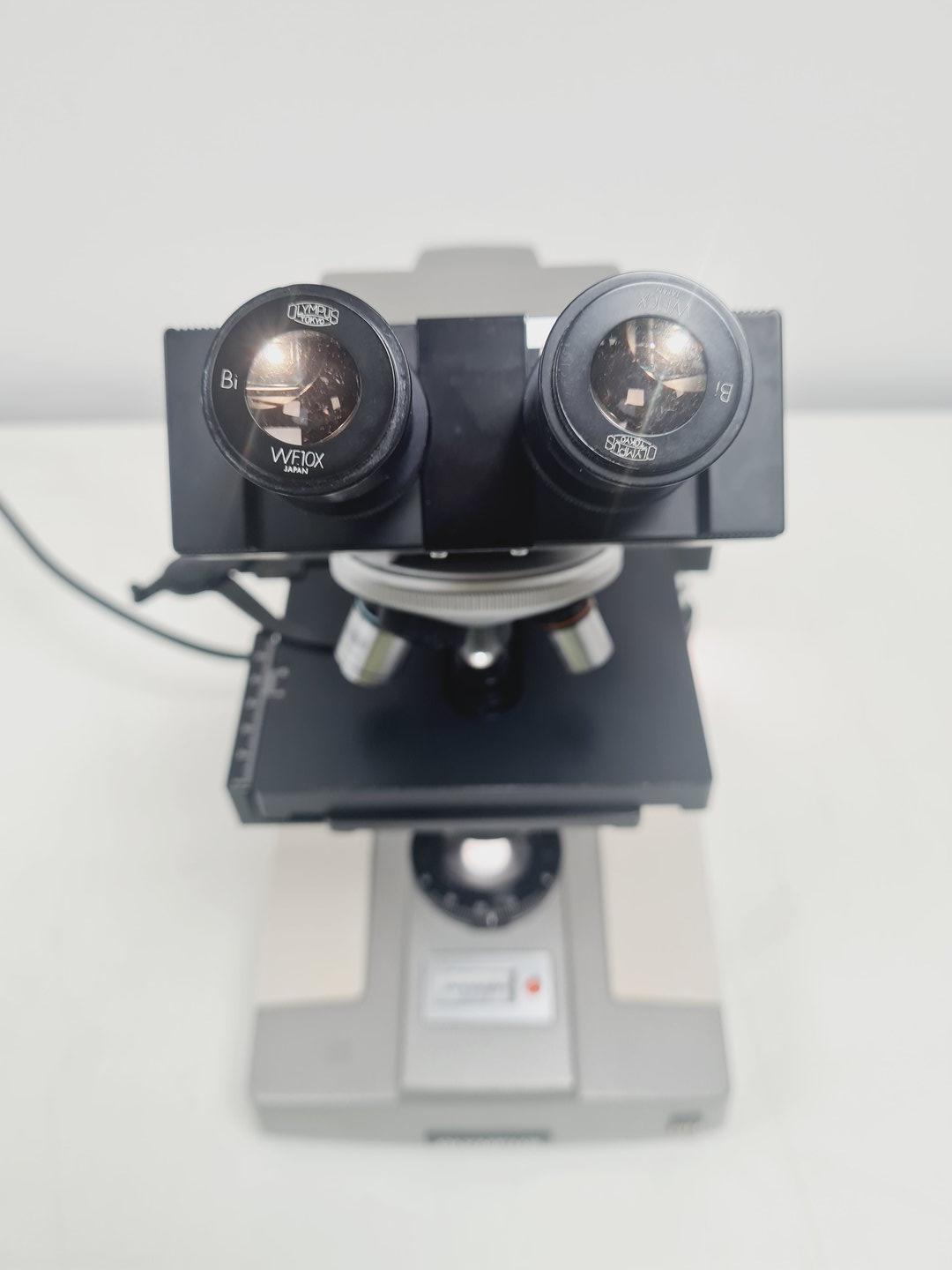 Image of OLYMPUS BH Microscope w/ 3 x Objectives HI 100 1.30 Lab