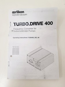 Thumbnail image of Leybold Turbomolecular  Pump TW 400-300-25 with TDS RS485 Frequency Converter 
