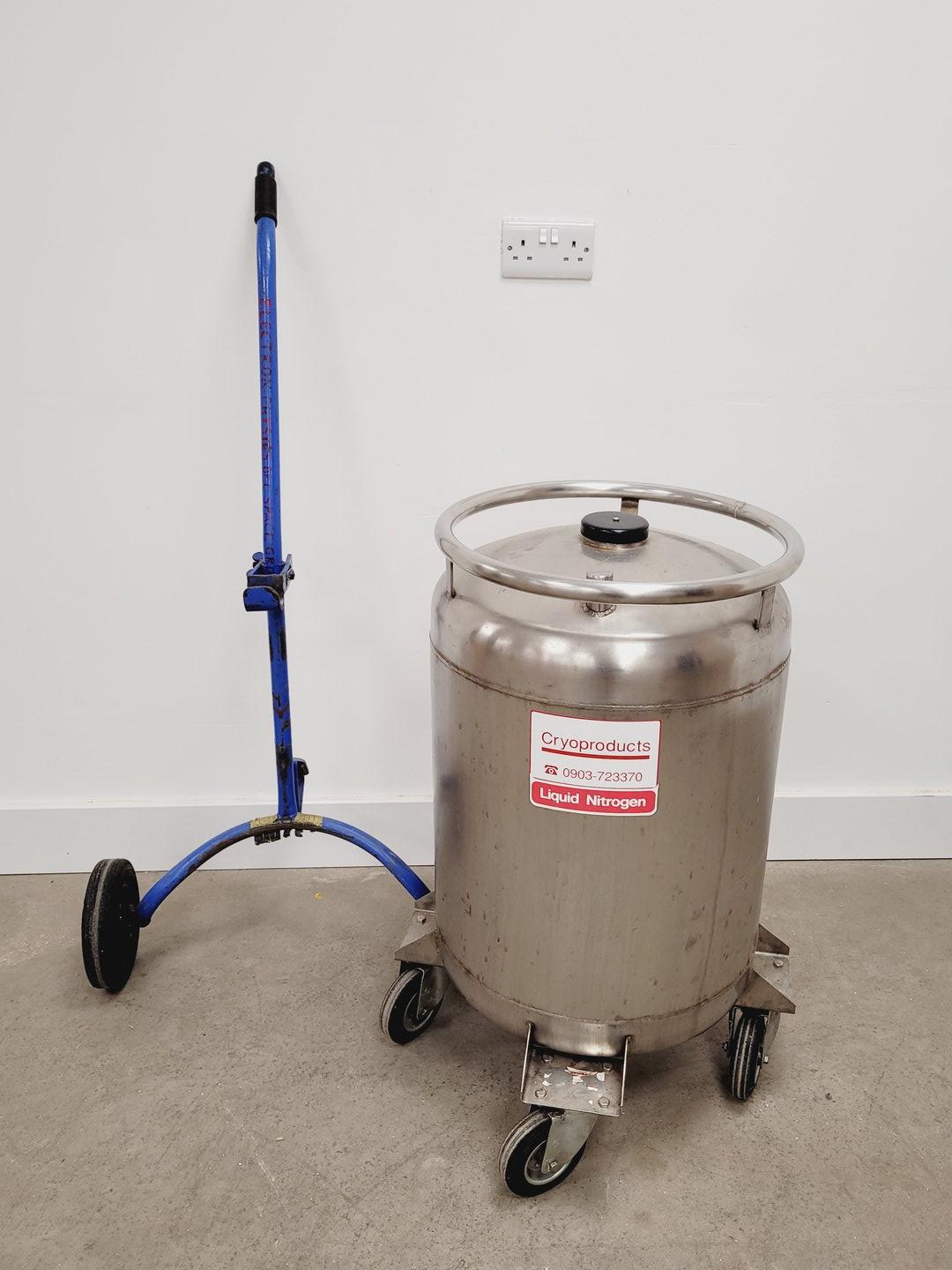 Image of Cryoproducts Liquid Nitrogen Dewar with Trolley