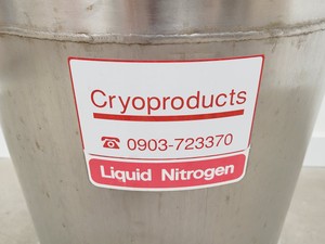 Thumbnail image of Cryoproducts Liquid Nitrogen Dewar with Trolley