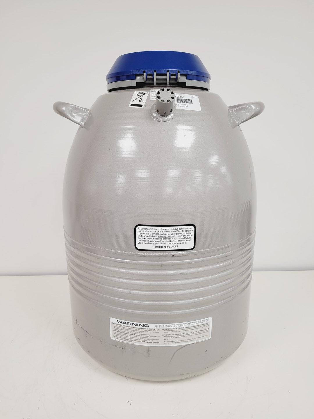 Image of Taylor Wharton LS750 Liquid Nitrogen Dewar w/ Trolley Lab