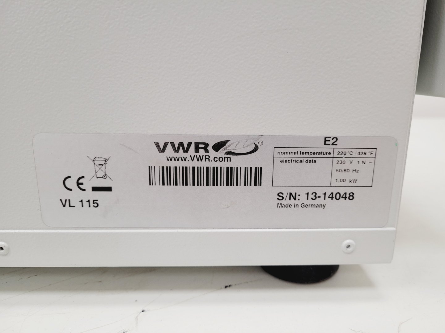 Image of VWR VENTI-Line VL 115 Laboratory Drying Oven Lab