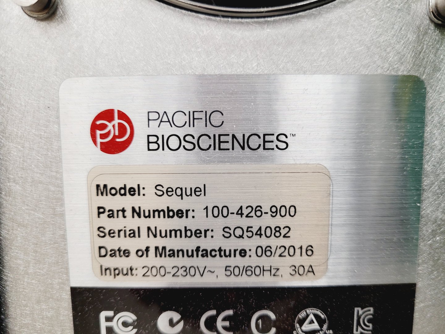 Pacific Biosciences PacBio Sequel DNA Sequencing System Lab
