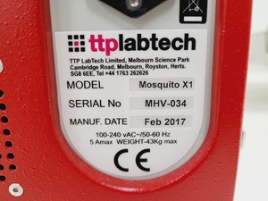 Thumbnail image of TTP Labtech Mosquito X1 Low Volume Hit Picking Liquid Handling System Lab