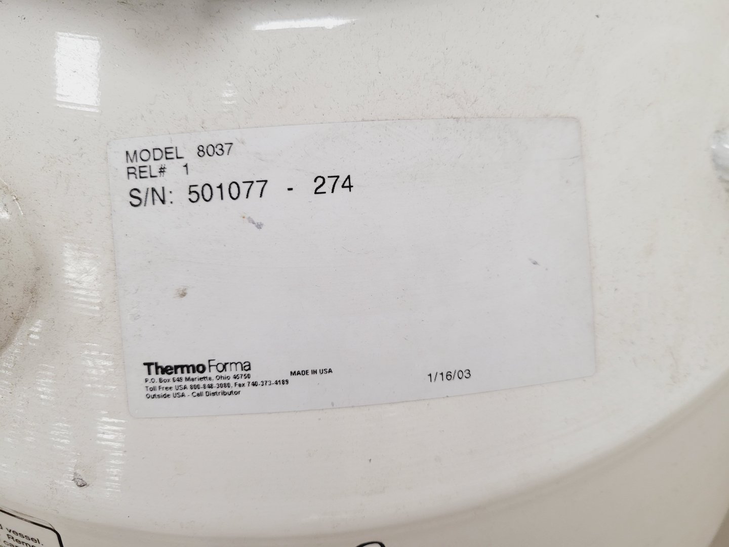 Image of Thermo Forma 8037  Liquid Nitrogen Dewar Tank Lab