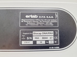 Thumbnail image of Erlab Captair Biocap DNA/RNA PCR Workstation Lab Spares/Repairs