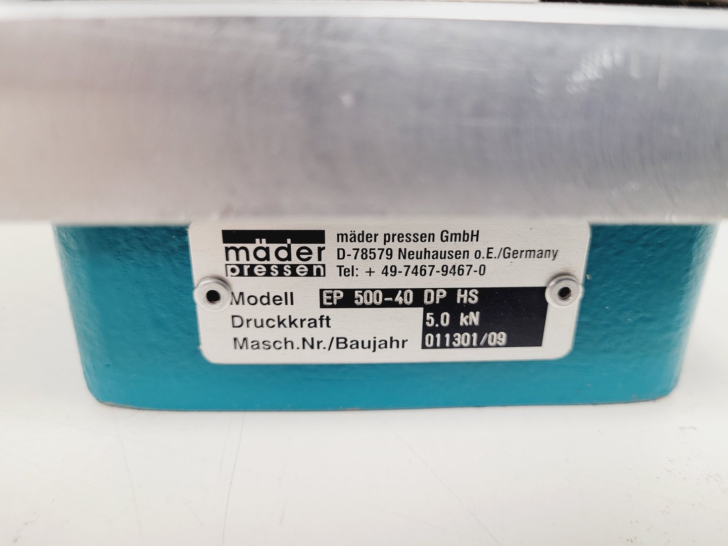 Image of Mader Pressen Toggle Hand Press EP 500-40 DP HS