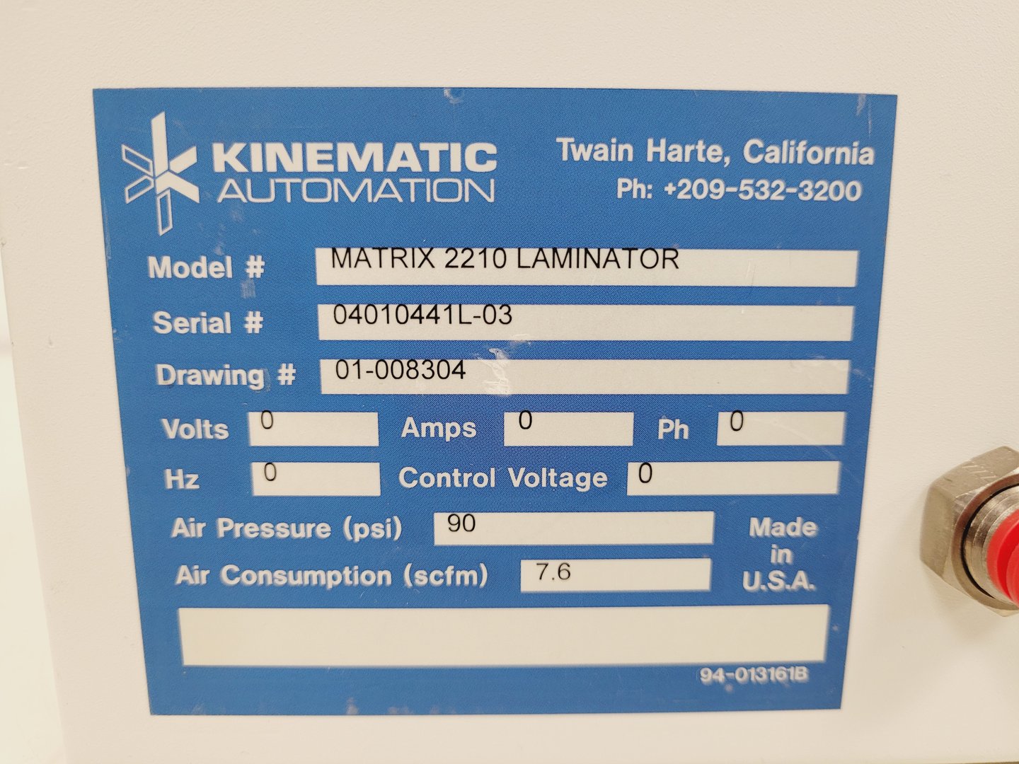 Image of Kinematic Automation Matrix 2210 Universal Laminator Module Lab