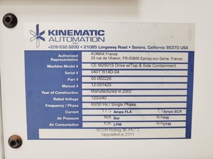 Thumbnail image of Kinematic Automation Matrix 2501 Rotary Slitting Module CE M2501S Spares/Repairs