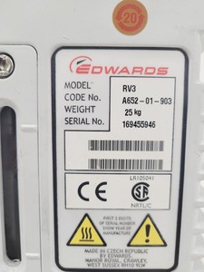 Thumbnail image of Edwards RV3 Two-Stage Rotary Vane Vacuum Pump 