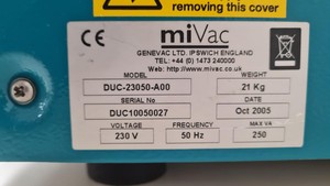 Thumbnail image of Genevac miVac Duo Centrifugal Concentrator DUC-23050-A00 Lab