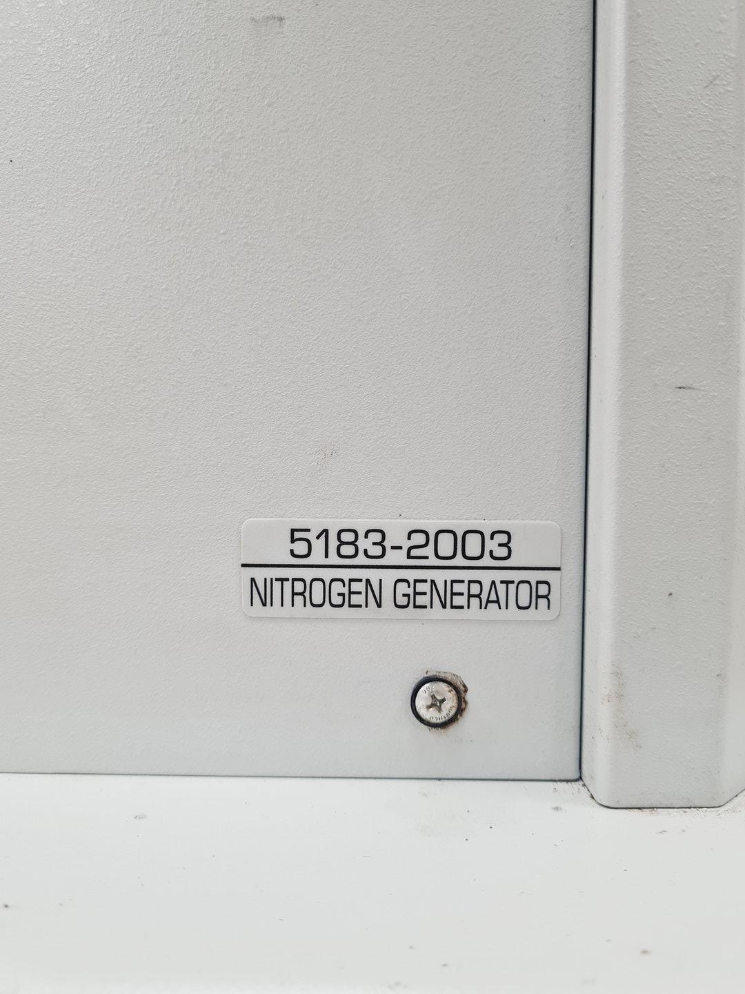 Image of Agilent N2-14-K727 5183-2003 Nitrogen Gas Generator Lab