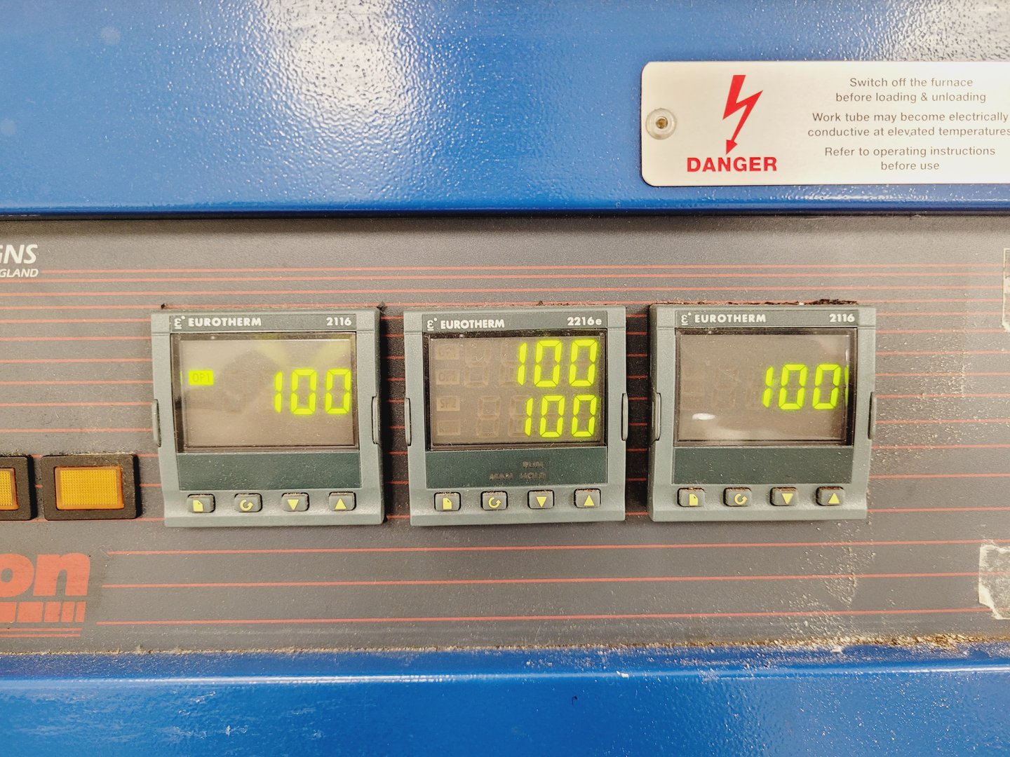 Image of Lenton Three-Zone Tube Furnace PTF 12/100/940 Lab Spares/Repairs