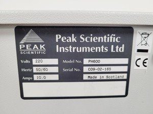 Thumbnail image of Peak Scientific HydroGen PH600 Hydrogen Generator Lab