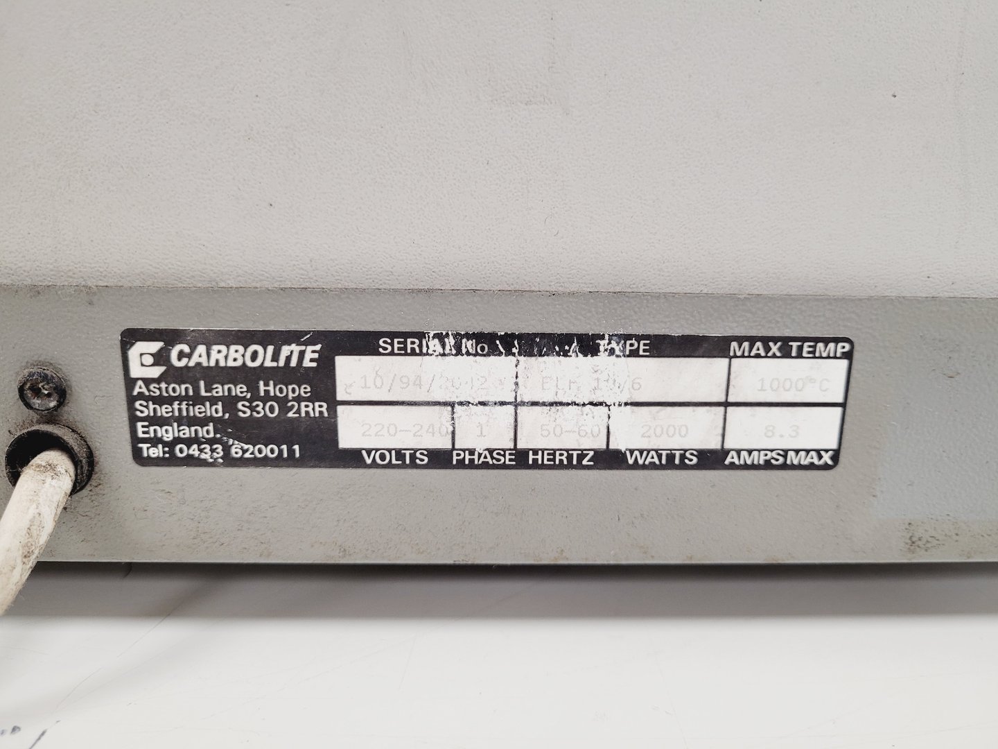 Image of Carbolite ELF 10/6 Muffle Furnace lab