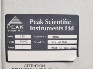 Thumbnail image of Peak Scientific HydroGen Hydrogen Generator PH600  Lab Spares/Repairs