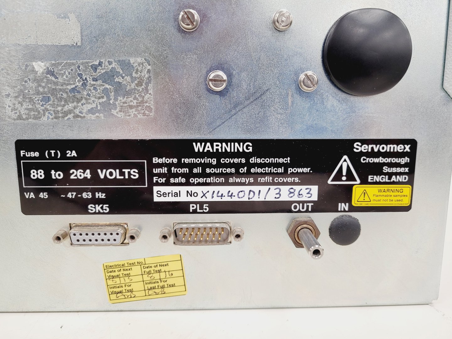 Image of Servomex 1440 Gas Analyser Double Twin Unit  Lab