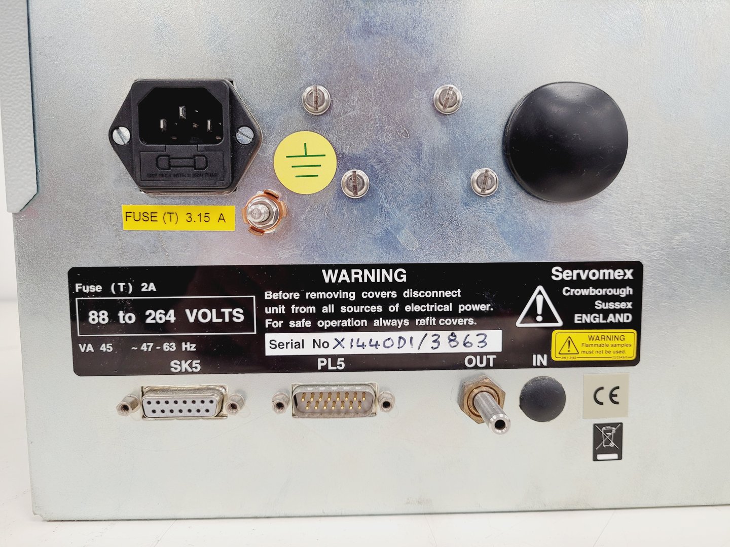 Image of Servomex 1440 Gas Analyser Double Twin Unit  Lab