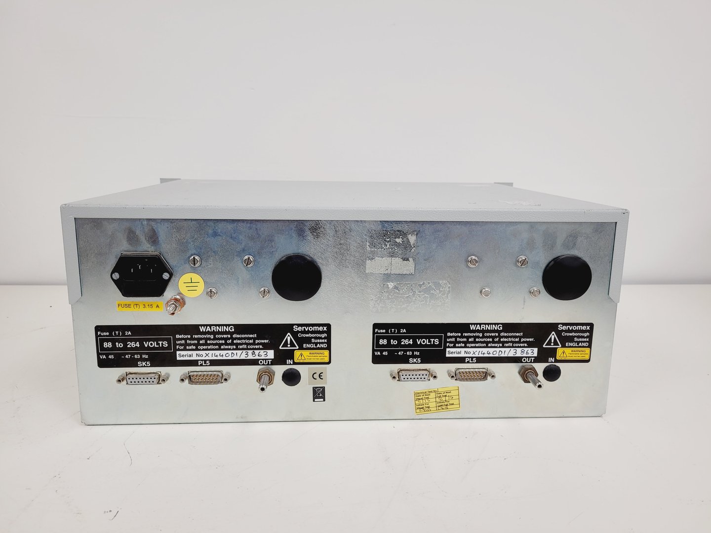 Image of Servomex 1440 Gas Analyser Double Twin Unit  Lab