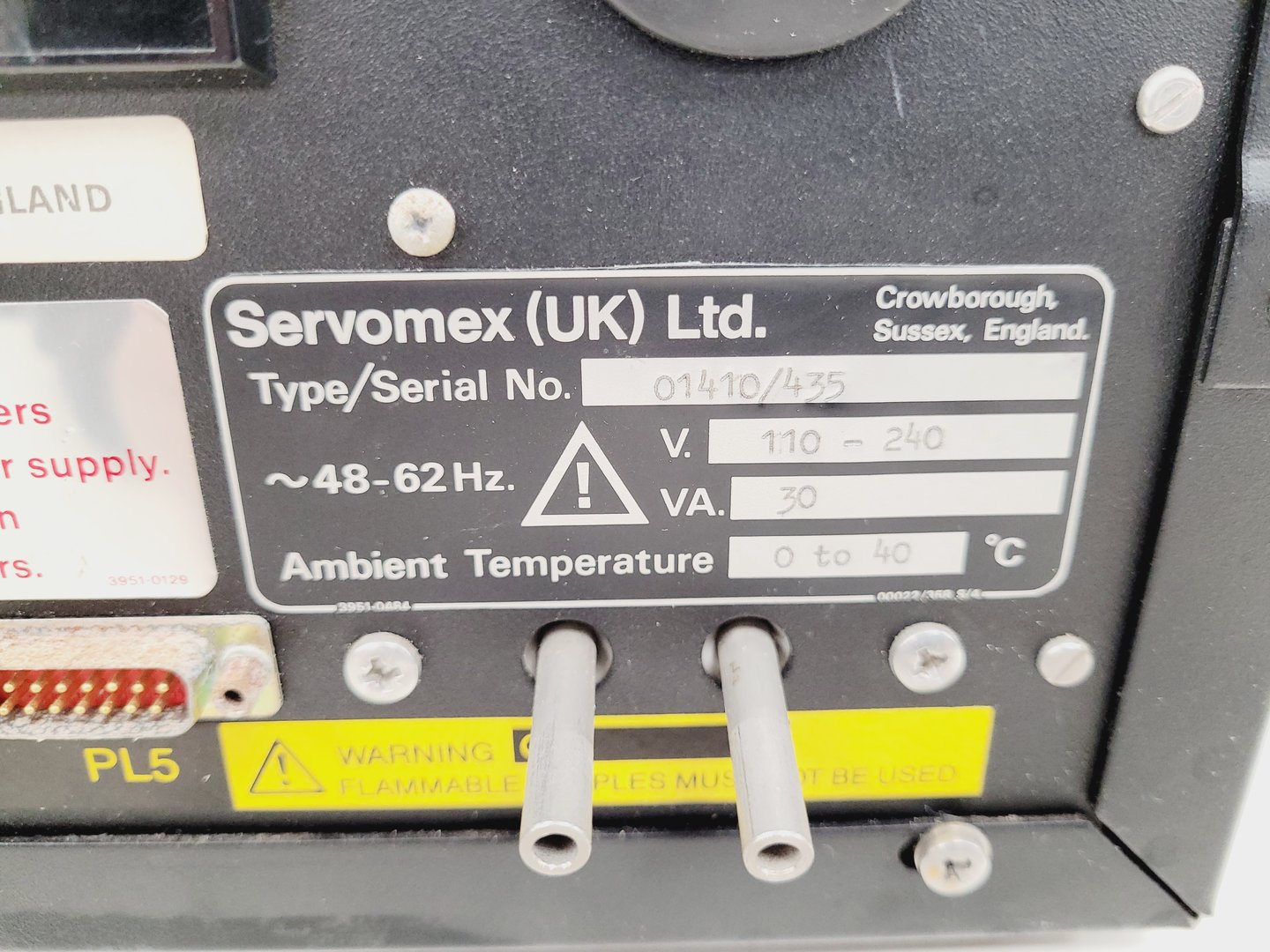 Image of Servomex Analyser Series 1400 CO2 Analyser Lab