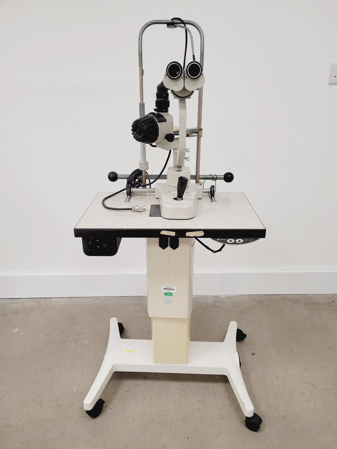 Image of Topcon SL-2E Slit Lamp with Topcon ATE-600 Table/Stand Lab
