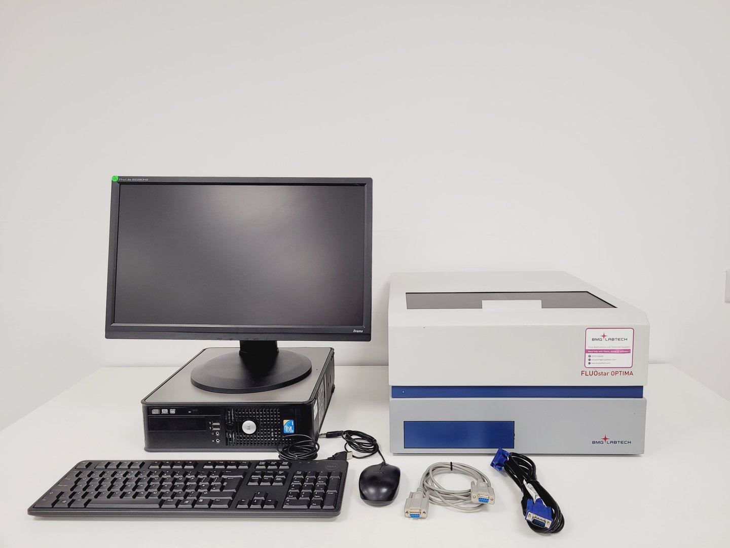 Image of BMG Labtech FLUOstar Optima Microplate Reader with PC & Software Lab