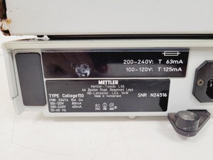 Thumbnail image of Mettler Toledo College150 Analytical Balance Scales Lab