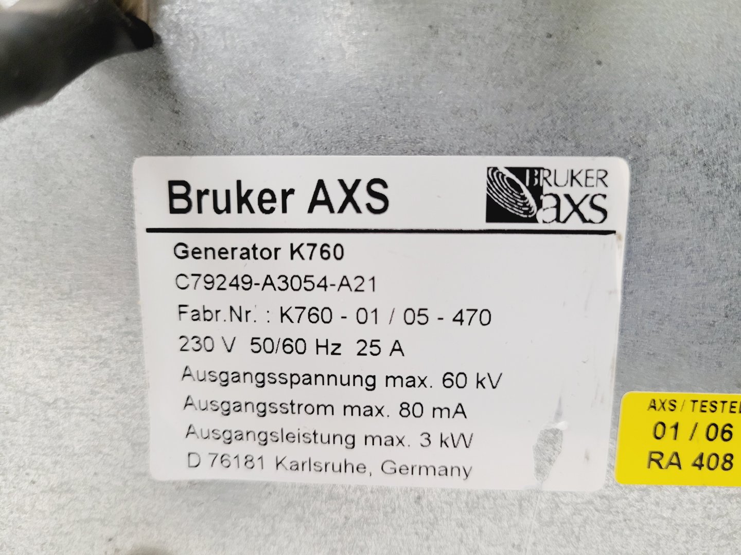 Image of Bruker D8 Advance Powder X-Ray Diffractometer XRD Spares or Repairs
