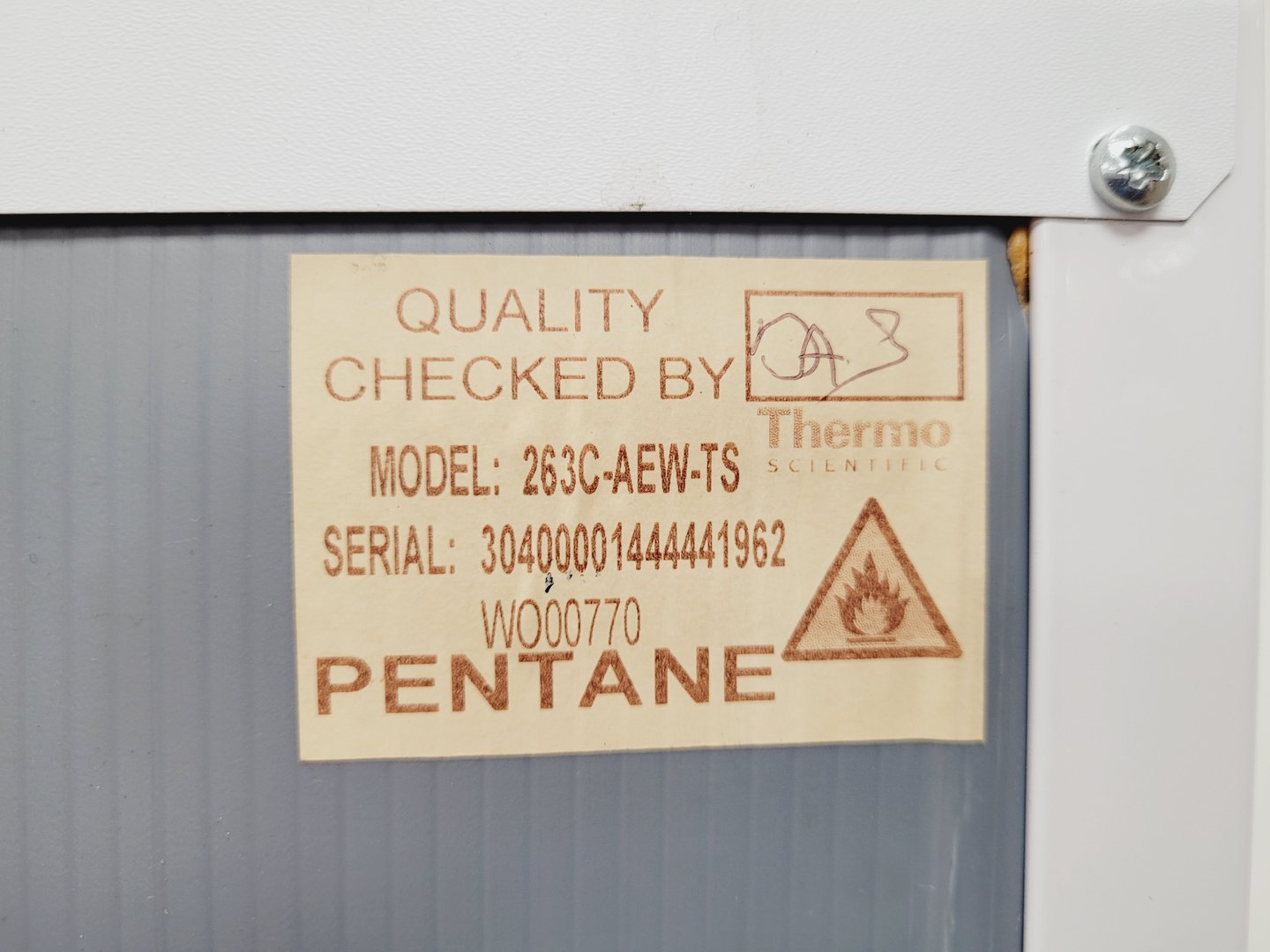 Image of Thermo Scientific ES Series 263C-AEW-TS Laboratory Fridge Freezer Lab