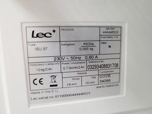 Thumbnail image of Lec ISU97 Laboratory Freezer Lab Spares/Repairs