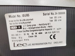 Thumbnail image of Lec Technical ISU95 Laboratory Freezer Lab