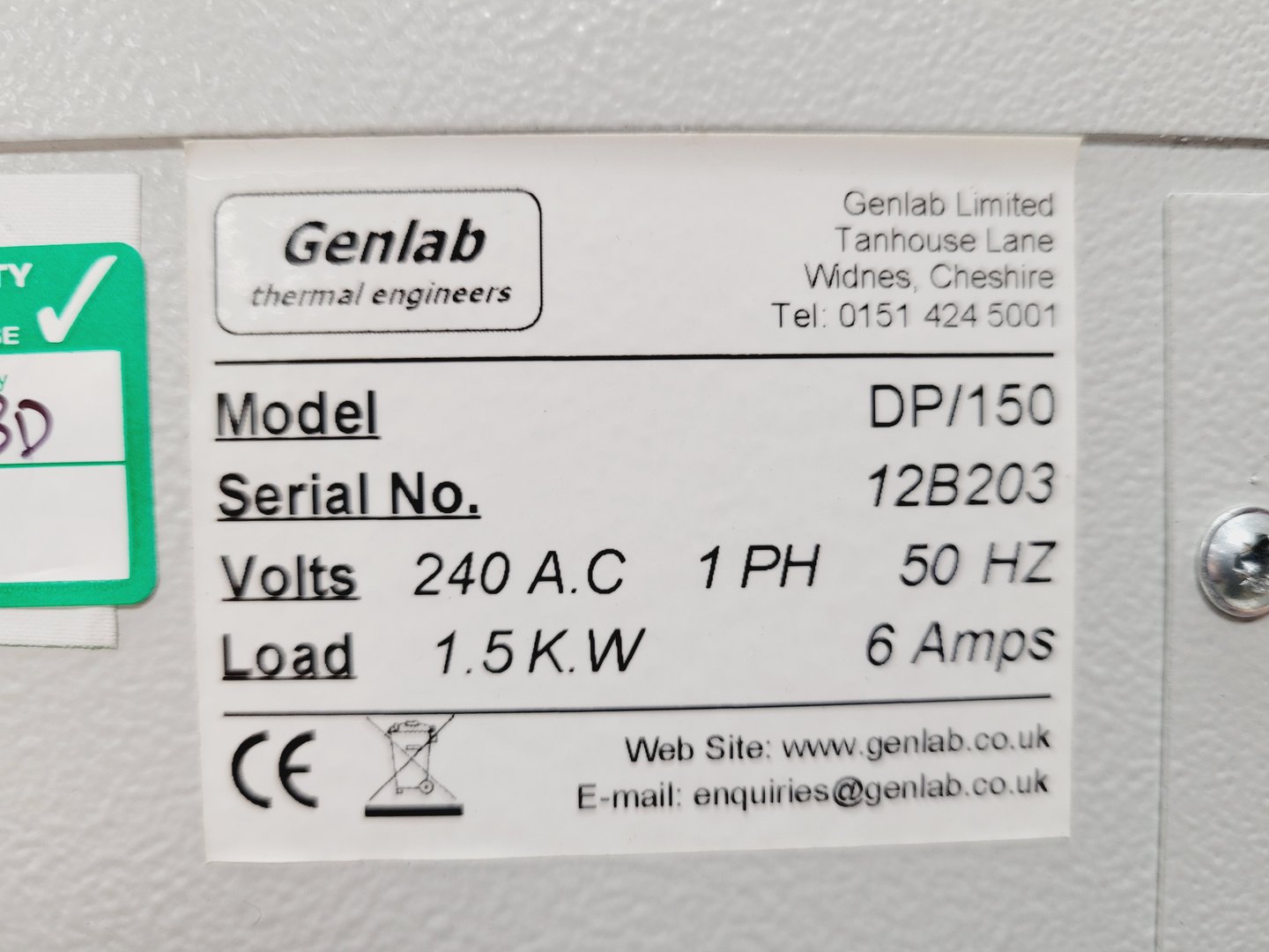 Image of Genlab Laboratory Oven DP/150 Lab Spares/Repairs