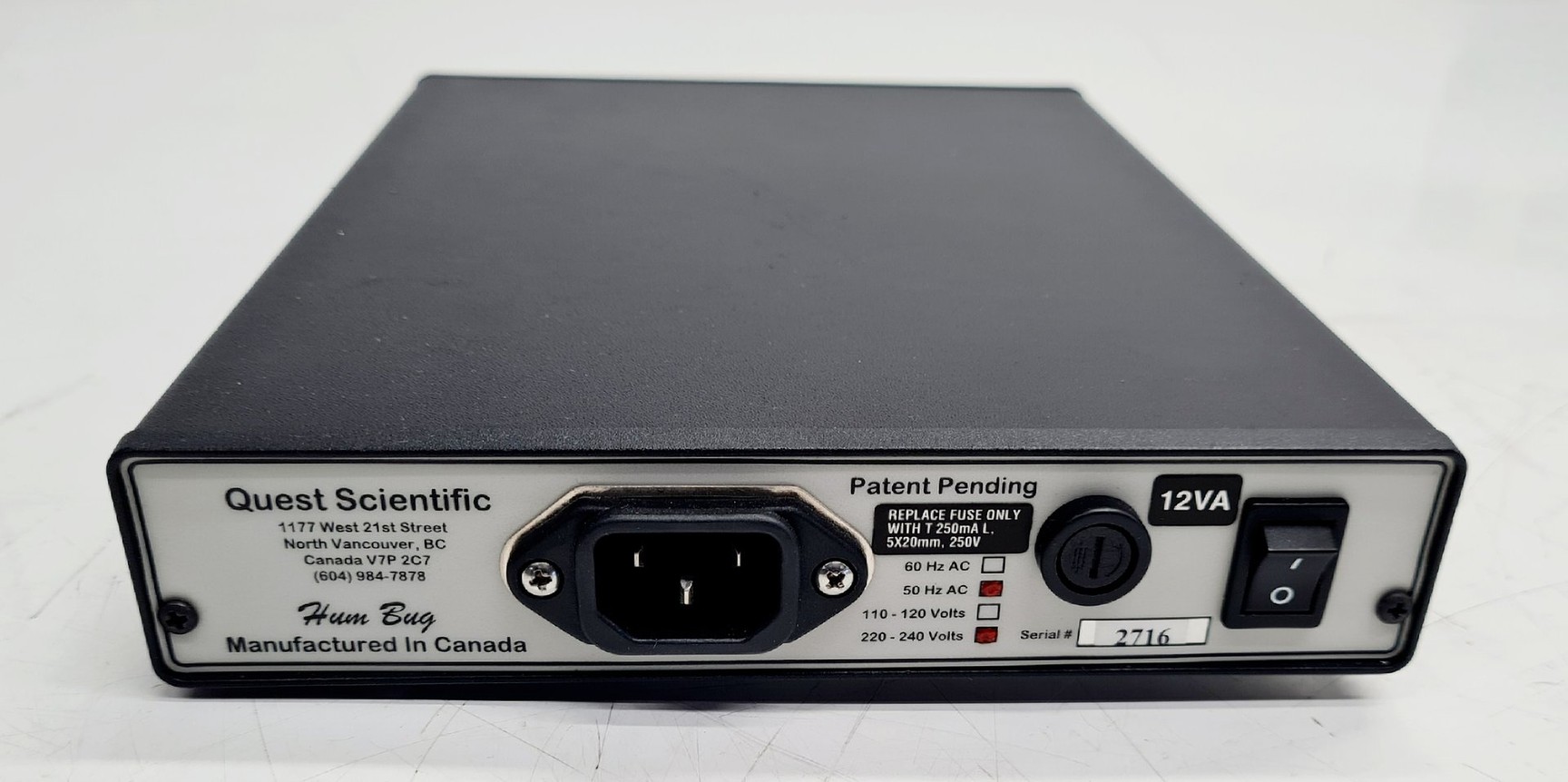Image of Quiet Scientific Hum Bug Signal Noise Eliminator Lab