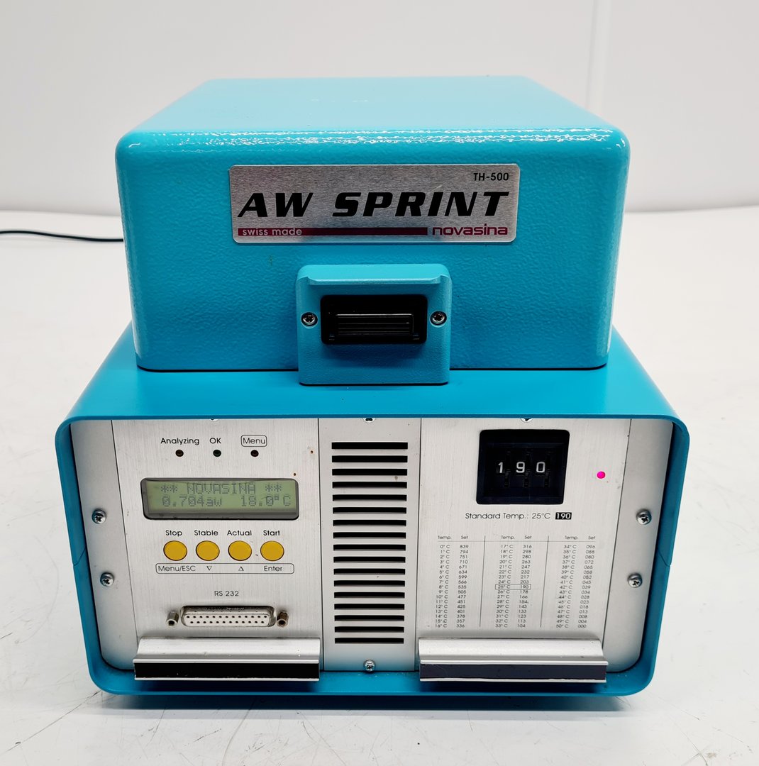 Image of Novasina AW SPRINT TH-500 Water Activity Monitor Device Lab