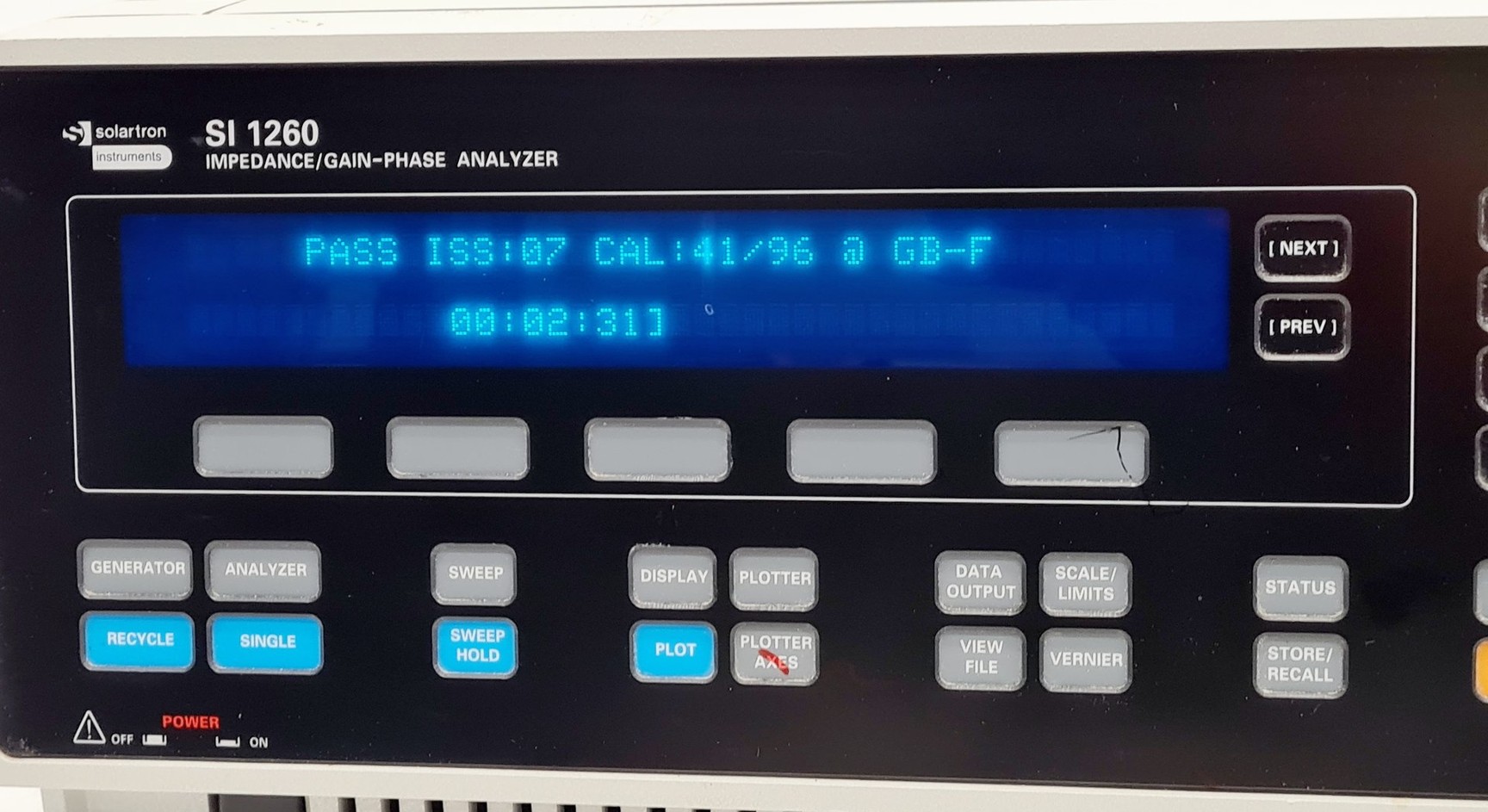 Image of Schlumberger SI 1260 Impedance/Gain-Phase Analyser Lab