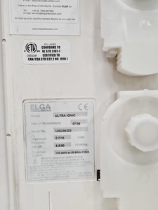 Thumbnail image of ELGA PureLab Ultra Ionic Water Purification System & 75L Reservoir Lab